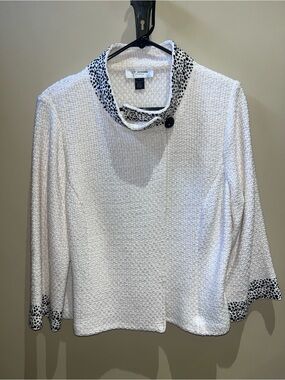 St. John Evening Resort 2018 Crystal Basketweave Knit Jacket Evening Wear Sz 16
